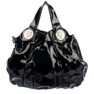 GUCCI Patent Leather Hysteria Hobo